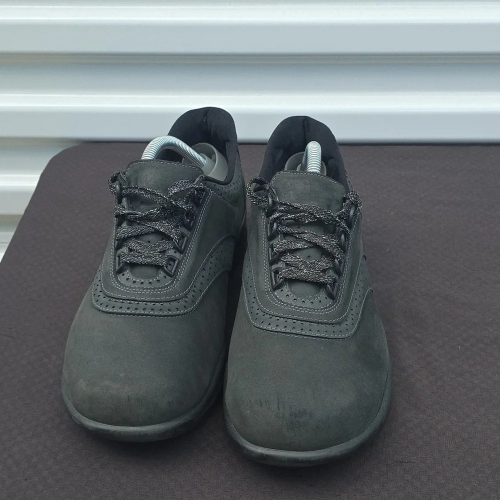 SAS Womens 11 M Sneaker Walk Easy Charcoal‎ Grey Nubuck Walking Shoes  Comfort